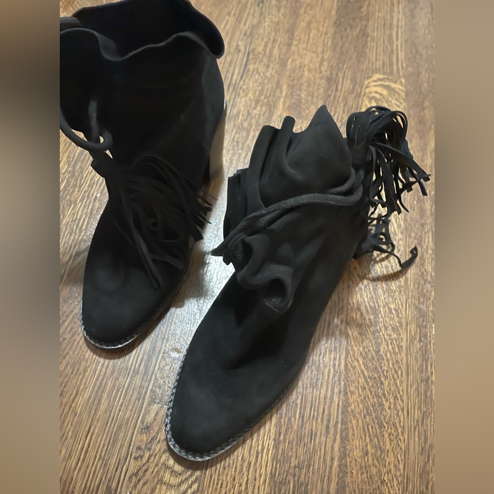 Jeffrey Campbell-La Forge -Black Tassel boots - Picture 6 of 9